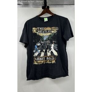 Apple The Beatles Abbey Road Tee Shirt Unisex Large Black Music